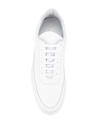 weiße Leder niedrige Sneakers von Filling Pieces