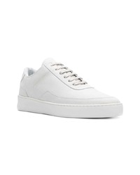 weiße Leder niedrige Sneakers von Filling Pieces