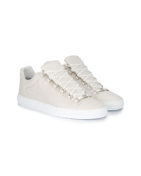 weiße Leder niedrige Sneakers von Balenciaga