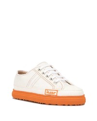 weiße Leder niedrige Sneakers von Martine Rose