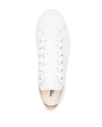 weiße Leder niedrige Sneakers von Junya Watanabe MAN