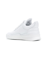 weiße Leder niedrige Sneakers von Filling Pieces