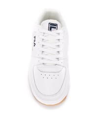 weiße Leder niedrige Sneakers von Fila