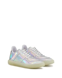 weiße Leder niedrige Sneakers von Giuseppe Zanotti