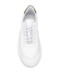 weiße Leder niedrige Sneakers von Filling Pieces