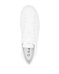 weiße Leder niedrige Sneakers von D.A.T.E