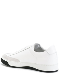 weiße Leder niedrige Sneakers von Common Projects