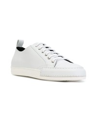weiße Leder niedrige Sneakers von Haider Ackermann