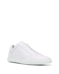 weiße Leder niedrige Sneakers von Corneliani