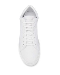 weiße Leder niedrige Sneakers von Corneliani