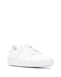 weiße Leder niedrige Sneakers von 424