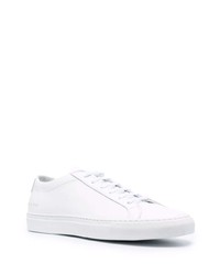 weiße Leder niedrige Sneakers von Common Projects