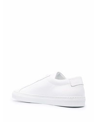 weiße Leder niedrige Sneakers von Common Projects