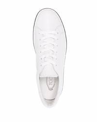 weiße Leder niedrige Sneakers von Tod's