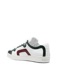 weiße Leder niedrige Sneakers von Pierre Hardy