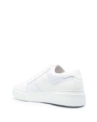 weiße Leder niedrige Sneakers von Giorgio Armani