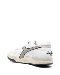 weiße Leder niedrige Sneakers von Diadora