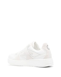 weiße Leder niedrige Sneakers von Trussardi