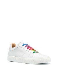 weiße Leder niedrige Sneakers von Philipp Plein