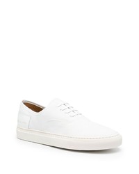 weiße Leder niedrige Sneakers von Common Projects