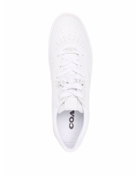 weiße Leder niedrige Sneakers von Coach