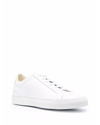 weiße Leder niedrige Sneakers von Common Projects