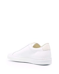 weiße Leder niedrige Sneakers von Common Projects