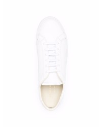 weiße Leder niedrige Sneakers von Common Projects