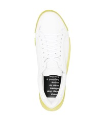 weiße Leder niedrige Sneakers von RBRSL RUBBER SOUL