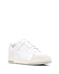 weiße Leder niedrige Sneakers von Puma