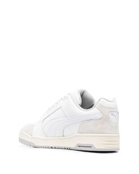 weiße Leder niedrige Sneakers von Puma