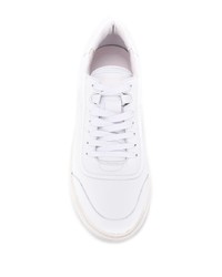 weiße Leder niedrige Sneakers von Primury