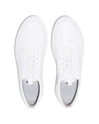 weiße Leder niedrige Sneakers von Grenson