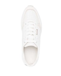 weiße Leder niedrige Sneakers von Bally