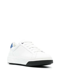 weiße Leder niedrige Sneakers von DSQUARED2