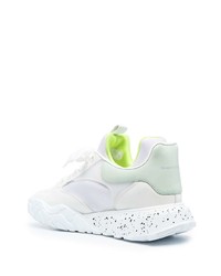 weiße Leder niedrige Sneakers von Alexander McQueen