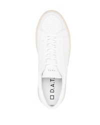 weiße Leder niedrige Sneakers von D.A.T.E