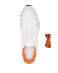 weiße Leder niedrige Sneakers von Baldinini