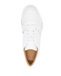 weiße Leder niedrige Sneakers von Buscemi