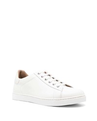 weiße Leder niedrige Sneakers von Gianvito Rossi