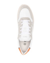 weiße Leder niedrige Sneakers von D.A.T.E