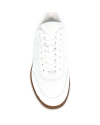 weiße Leder niedrige Sneakers von Tod's