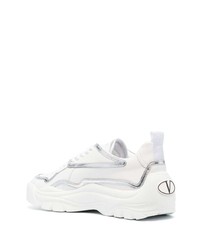 weiße Leder niedrige Sneakers von Valentino Garavani