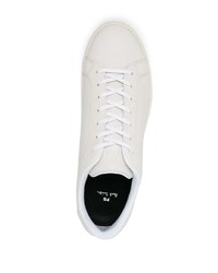 weiße Leder niedrige Sneakers von PS Paul Smith