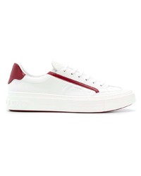 weiße Leder niedrige Sneakers von Salvatore Ferragamo