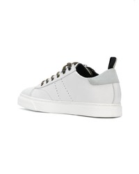 weiße Leder niedrige Sneakers von Low Brand