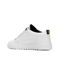 weiße Leder niedrige Sneakers von Mason Garments