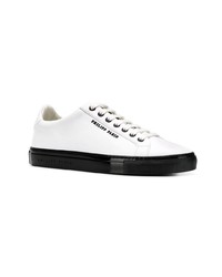 weiße Leder niedrige Sneakers von Philipp Plein