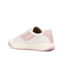 weiße Leder niedrige Sneakers von Bally