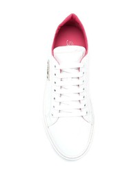 weiße Leder niedrige Sneakers von Blumarine